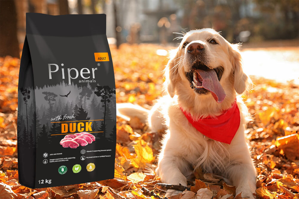 Karma dla psa PIPER Animals Kaczka 12 kg dawkowanie analiza sklad