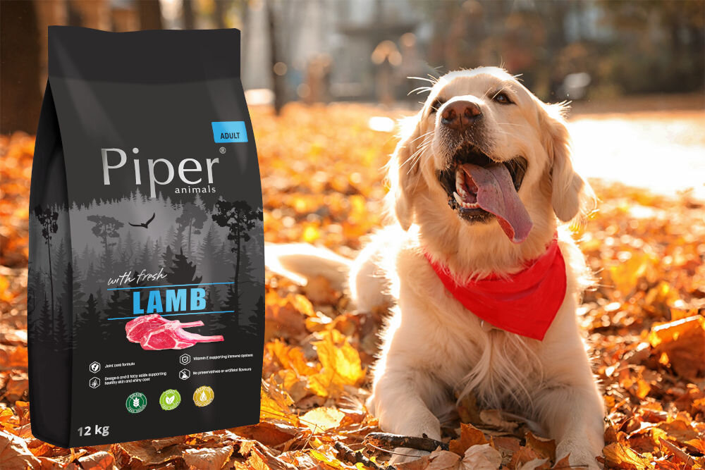 Karma dla psa PIPER Animals Jagnięcina 12 kg dawkowanie analiza sklad