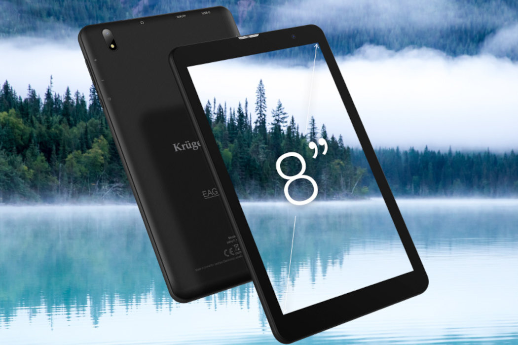 Tablet KRUGER&MATZ Eagle 806  ekran bateria aparat procesor ram pamięć pojemność rozdzielczość zdjęcia filmy opis dane cechy blokady system łączność wifi bluetooth obudowa szkło odporność porty muzyka transfer sieć przekątna matryca waga czujniki