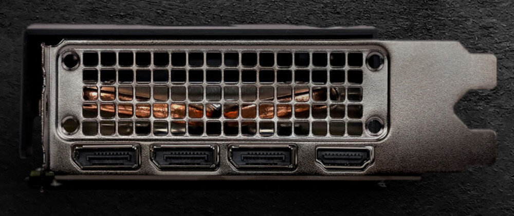 Karta graficzna PNY GeForce RTX 3050 Verto Dual Fan 8GB złącza porty podłączenie