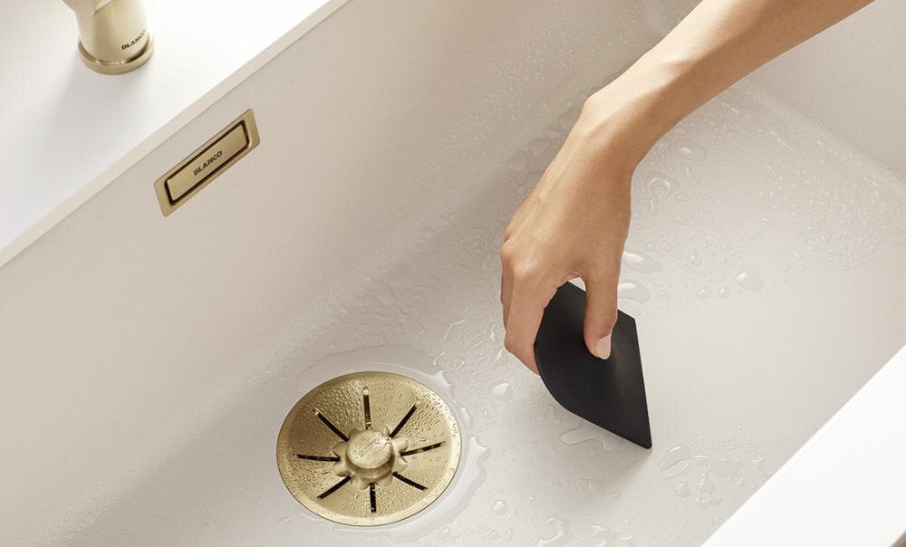 BLANCO 203477 kuchnia zlewozmywak dwukomorowy armatura satin gold kolor elegancja