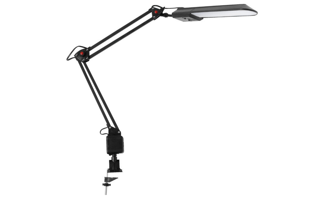 Lampka biurkowa KANLUX HERON II LED B moc strumień świetlny wartość naturalne światło temperatura minimalistyczny