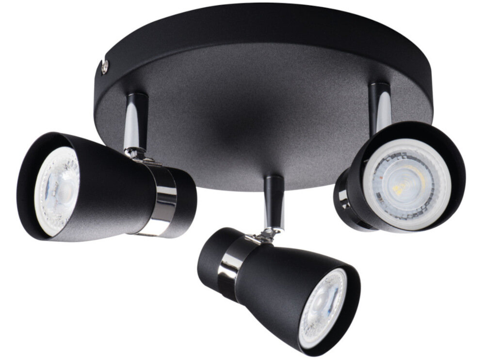 Lampa sufitowa KANLUX Enali EL-3O B Czarny elegancka lampa sufitowa funkcjonalna estetyczna w kolorze czarnym swietne oswietlenie rola dekoracyjna