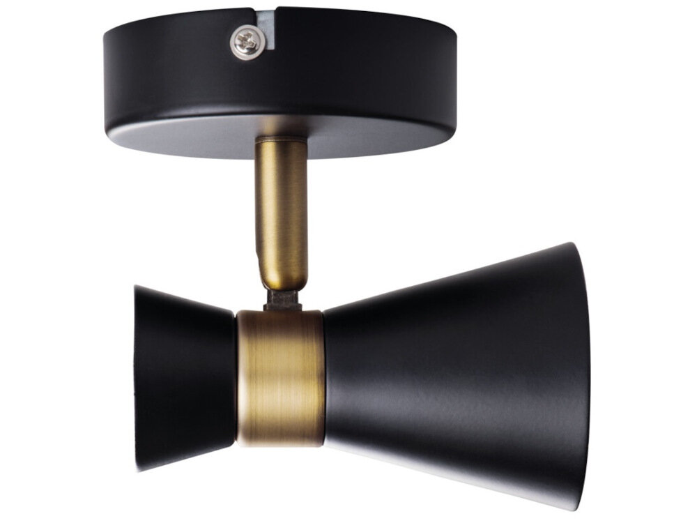 Oprawa ścienno-sufitowa KANLUX Mileno EL-1O B-AG Czarny minimalistyczna prostota delikatne elementy dekoracyjne z wysokiej jakosci stali