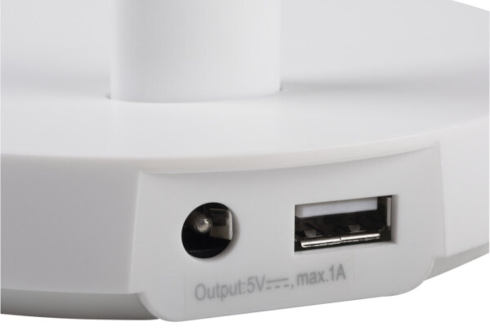 Lampka biurkowa KANLUX Rexar LED W napięcie eletryczne czas pracy około 25 000 godzin ładowanie port USB-A możliwości