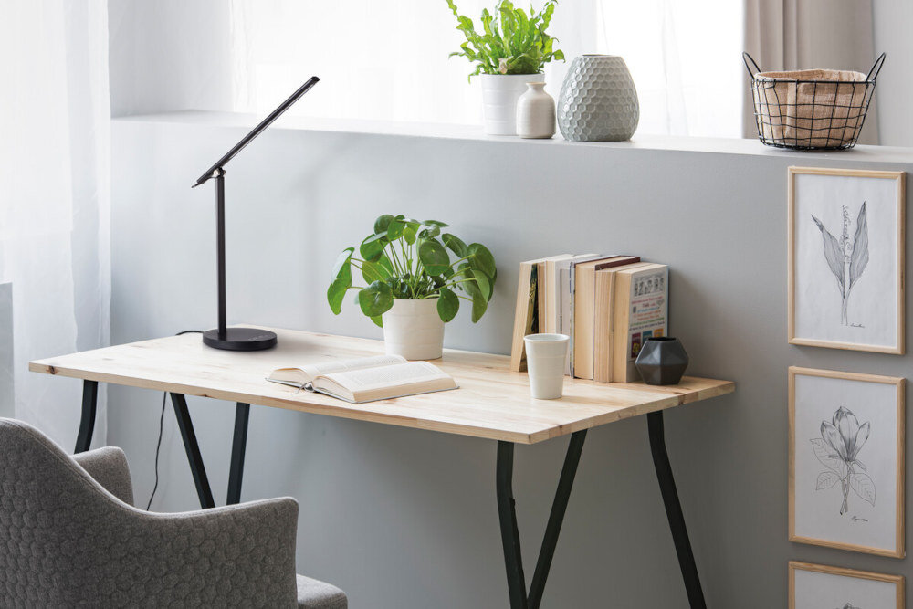 Lampka biurkowa KANLUX Rexar LED B zakres ruchoma kąt elastyczna światło