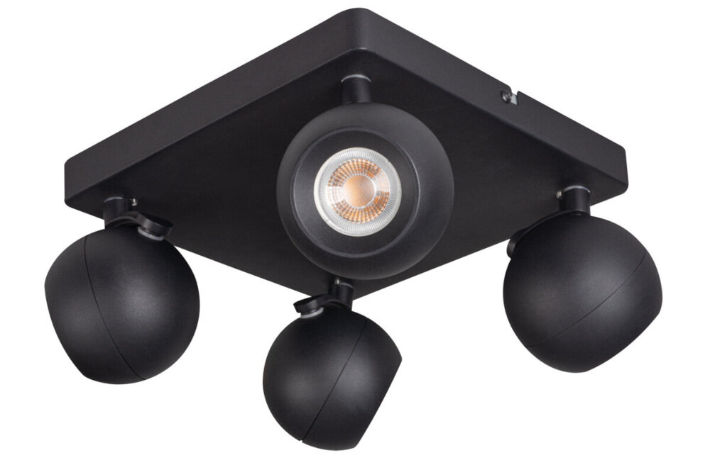 Lampa sufitowa KANLUX Galoba EL-4O B Czarny elegancka stylowa oprawa oswietleniowa klasyczny minimalistyczny charakter