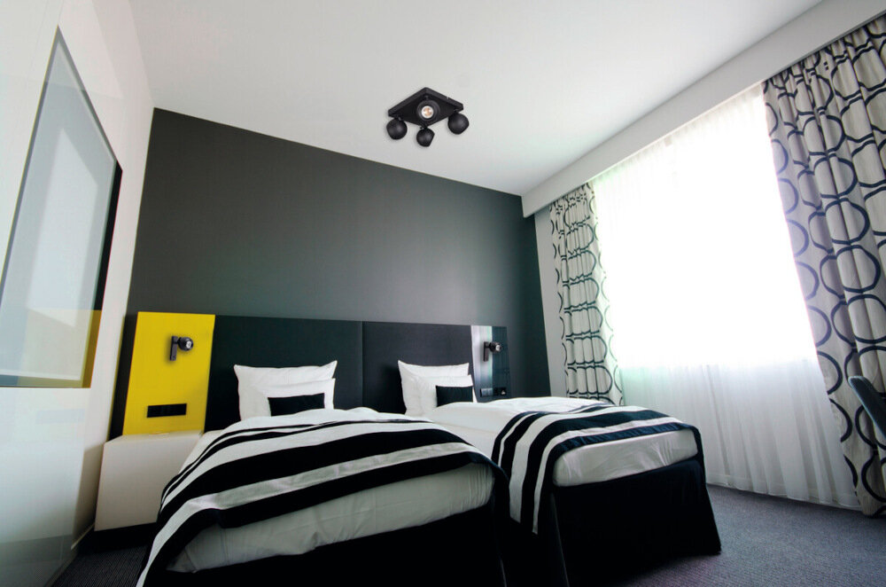Lampa sufitowa KANLUX Galoba EL-4O W Biały montaz kostka srubowa na scianie na suficie siec energetyczna standardowe napiecie 220-240 V