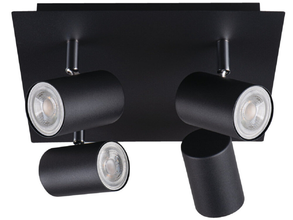 Lampa sufitowa punktowa KANLUX Evalo EL-4O B-SR Czarny eleganckie oswietlenie zrodlo swiatla element dekoracyjny stylowy design funkcjonalny
