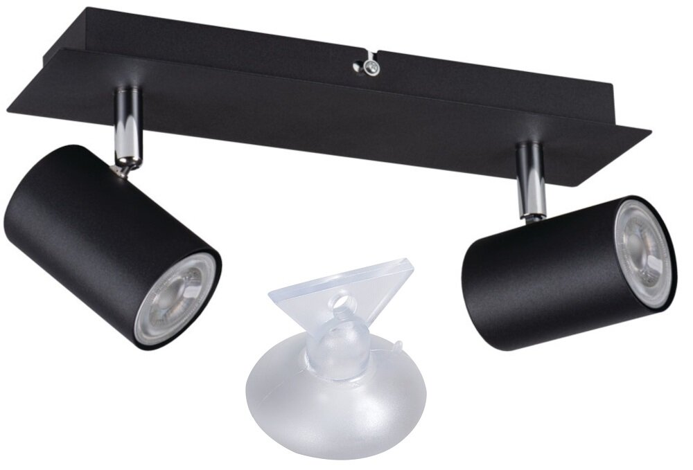 Lampa sufitowa punktowa KANLUX Evalo EL-2I B-SR Czarny zestaw akcesoria montazowe dokumentacja