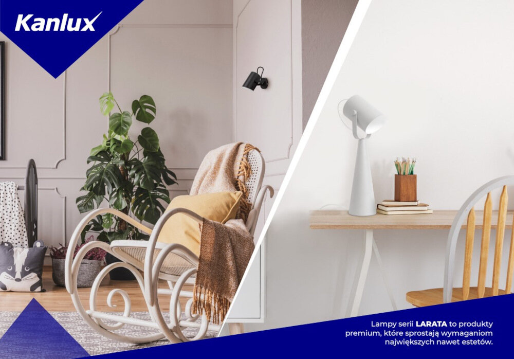 Lampa stołowa KANLUX 36260 rodzina metalowych opraw Kinkiety KANLUX Larata