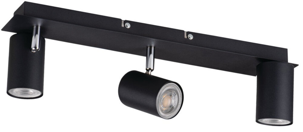 Lampa sufitowa punktowa KANLUX Evalo EL-3I B-SR Czarny eleganckie oswietlenie zrodlo swiatla element dekoracyjny stylowy design funkcjonalny