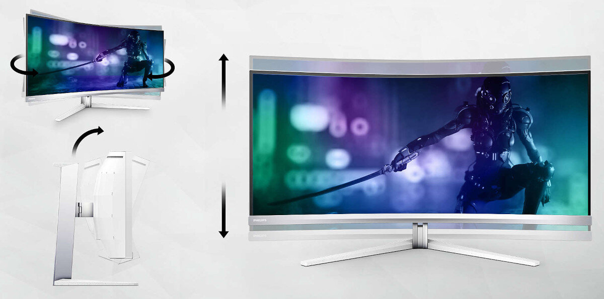 Monitor PHILIPS Evnia 8000 42M2N8900 podstawa regulacja nachylenie położenie
