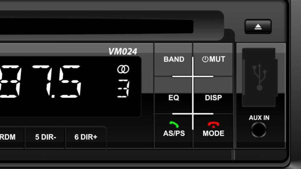 Radio samochodowe PHONOCAR VM024  - źródła dźwięku