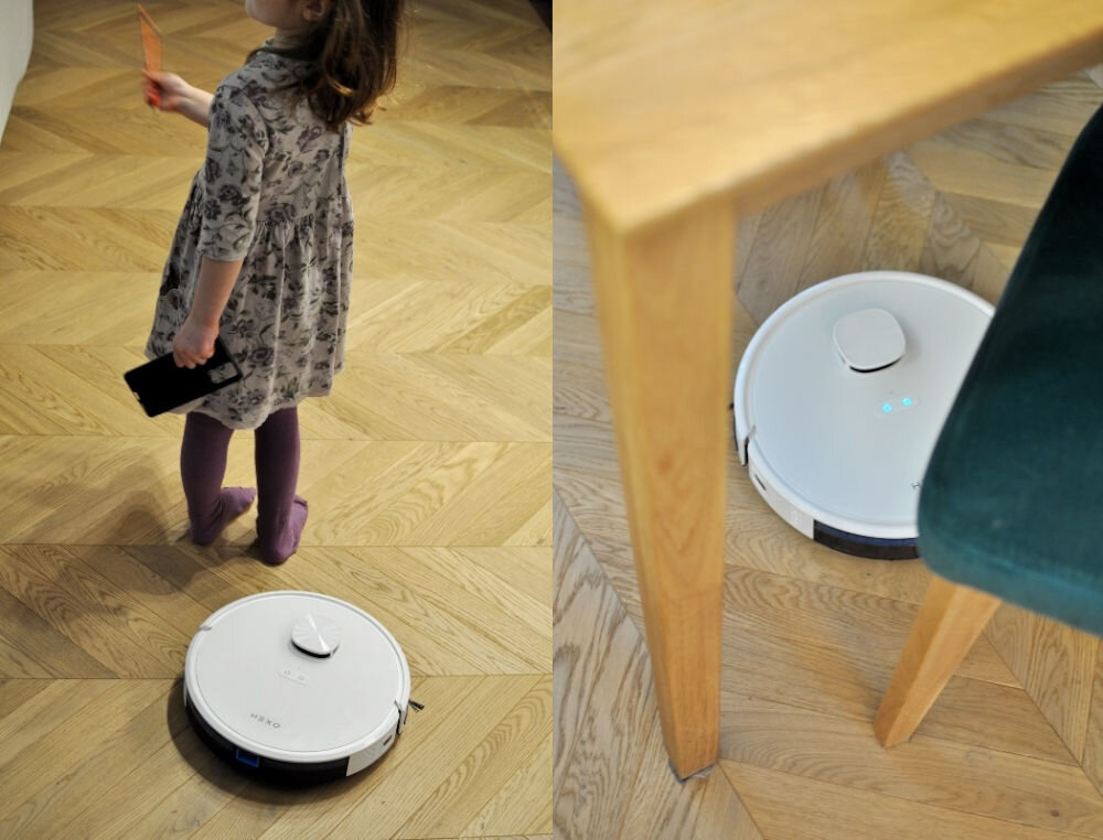 Robot sprzatajacy HEXO Smart powierzchnia do 120 metrow akumlator pojemnosc 3200 mAh