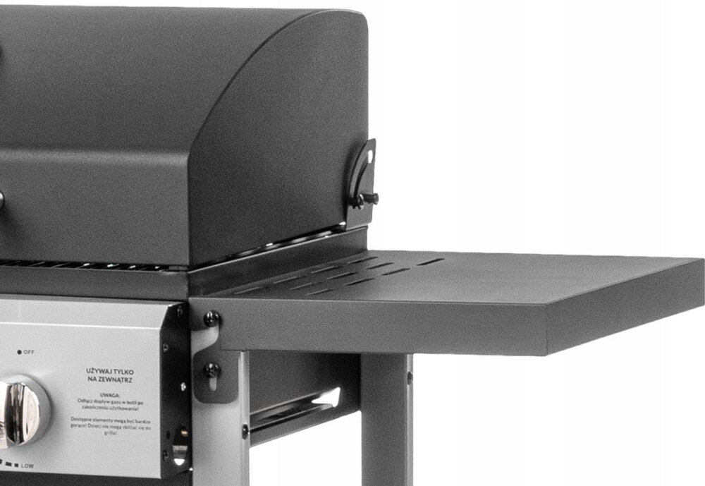 Grill gazowy MIRPOL Brenner G4 duża powierzchnia grilla 1886,5 cm2 półki boczne