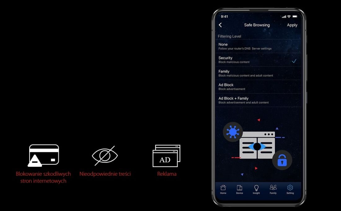 Router ASUS RT-AX86U Pro - Bezpieczne przeglądanie Internetu