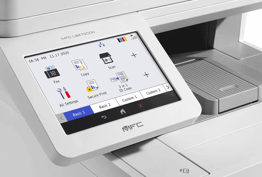 Urządzenie wielofunkcyjne BROTHER MFC-L9670CDN ekran dotyk obsługa sterowanie złącze sieć