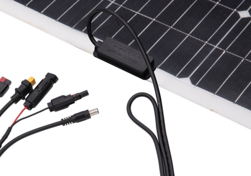 Panel solarny TECHNAXX Flexibles 100W TX-208 wygoda połączenie złącza energia ekologia wyposażenie