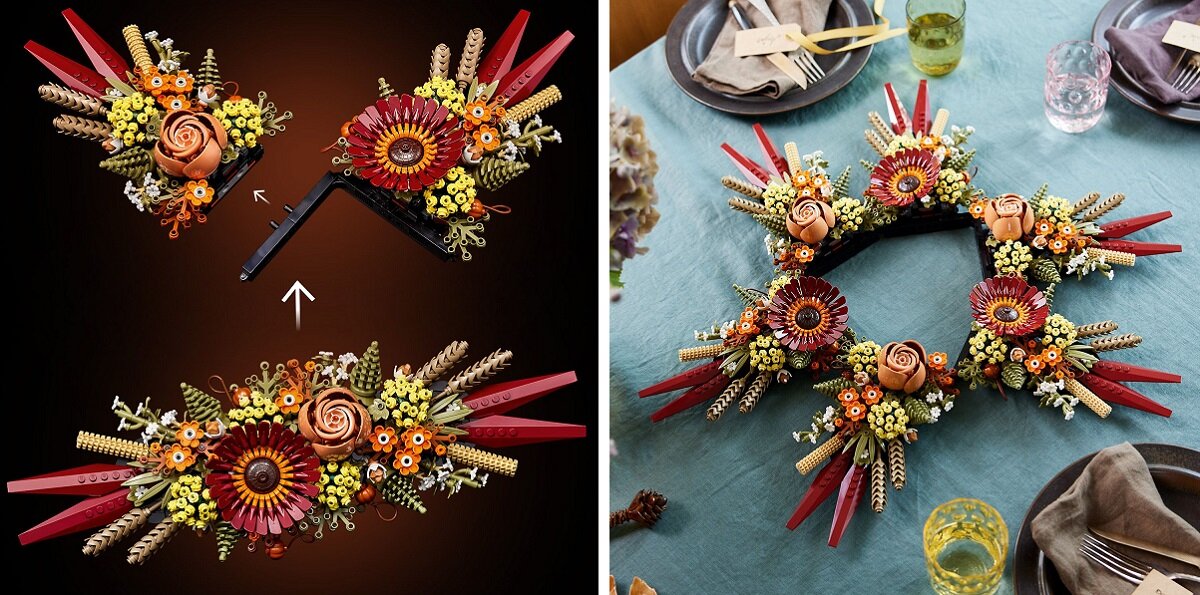 LEGO Icons Stroik z suszonych kwiatów 10314 kreatywność zabawa nauka rozwój klocki figurki minifigurki jakość tradycja konstrukcja nauka wyobraźnia role jakość bezpieczeństwo wyobraźnia budowanie pasja hobby funkcje instrukcja