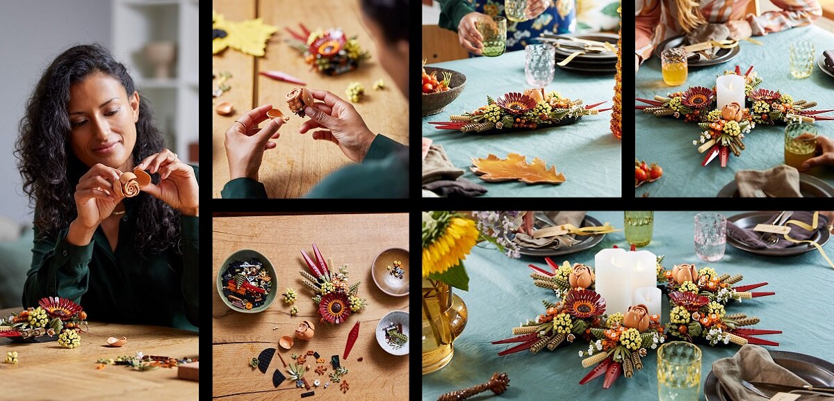 LEGO Icons Stroik z suszonych kwiatów 10314 kreatywność zabawa nauka rozwój klocki figurki minifigurki jakość tradycja konstrukcja nauka wyobraźnia role jakość bezpieczeństwo wyobraźnia budowanie pasja hobby funkcje instrukcja