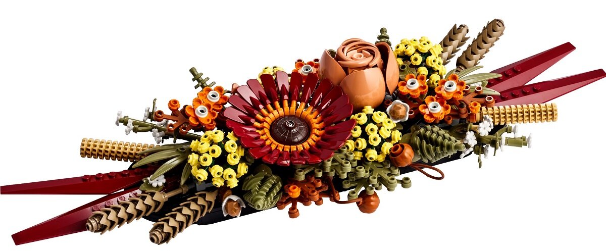 LEGO Icons Stroik z suszonych kwiatów 10314 kreatywność zabawa nauka rozwój klocki figurki minifigurki jakość tradycja konstrukcja nauka wyobraźnia role jakość bezpieczeństwo wyobraźnia budowanie pasja hobby funkcje instrukcja