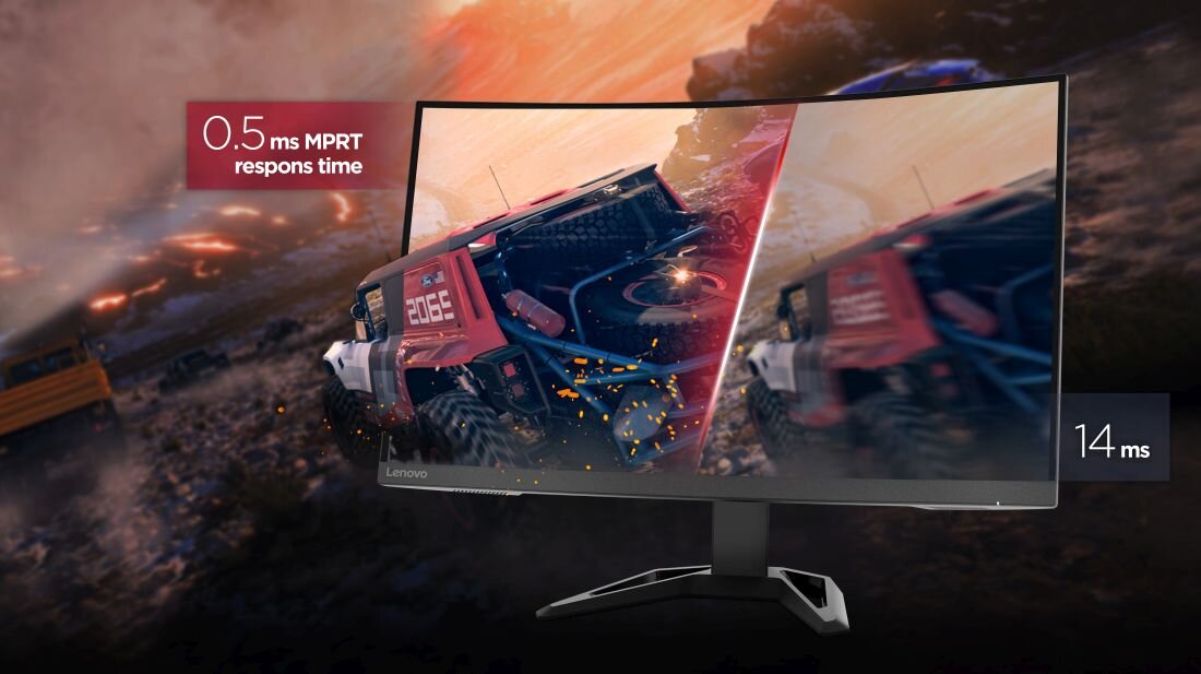 Monitor LENOVO G32qc-30 - Czas reakcji MPRT 0,5 ms AMD FreeSync Premium