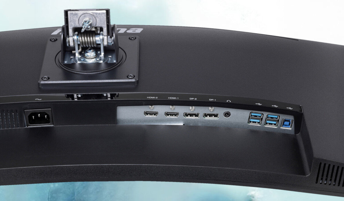 Monitor IIYAMA G-Master GB3467WQSU-B5 złącza porty podłączenie