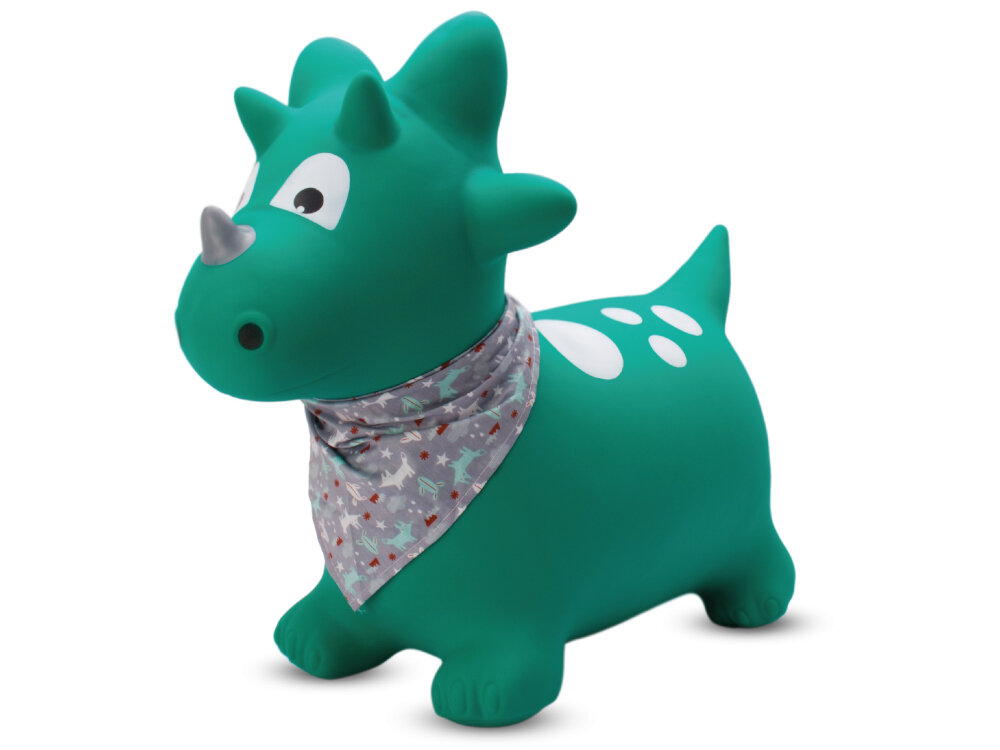 Skoczek SUN BABY Dino z bandaną J06.020.0.1 niecodzienna rozrywka swietna rozrywka rozwijanie umiejetnosci i zdolnosci angazuje cale cialo rozwoj miesni koordynacji ruchowej rownowagi utrzymywanie rownowagi pozytywny wolyw