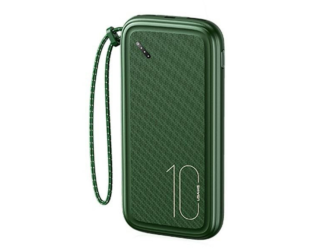 Powerbank USAMS PB56 10 000 mAh duza pojemnosc cztery porty wbudowany wskaznik led1 zaawansowany system ochrony