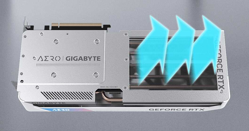 Karta graficzna GIGABYTE GeForce RTX 4070 Ti Aero OC 12GB DLSS 3 - Screen Cooling