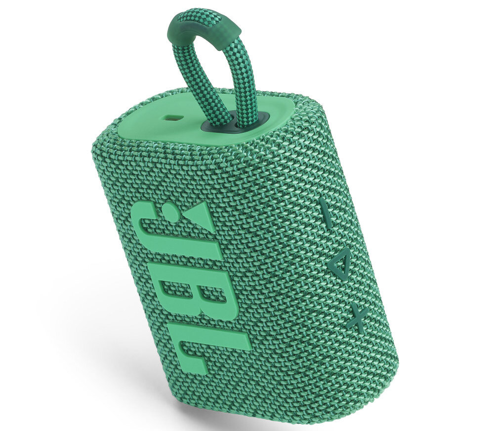 Głośnik mobilny JBL GO 3 Eco jakość dźwięk wykonanie transmisja bluetooth wodoszczelna pyłoszczelna obudowa akumulator