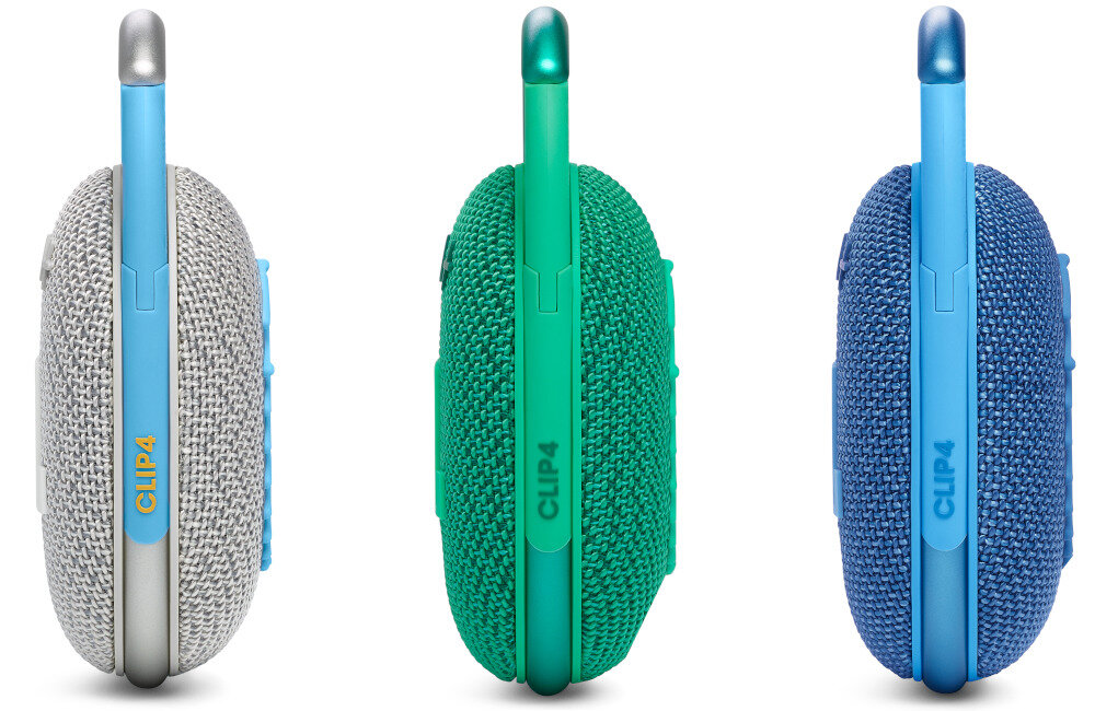 Głośnik mobilny JBL Clip 4 Eco  jakość dźwięk wykonanie transmisja bluetooth wodoszczelna pyłoszczelna obudowa akumulator