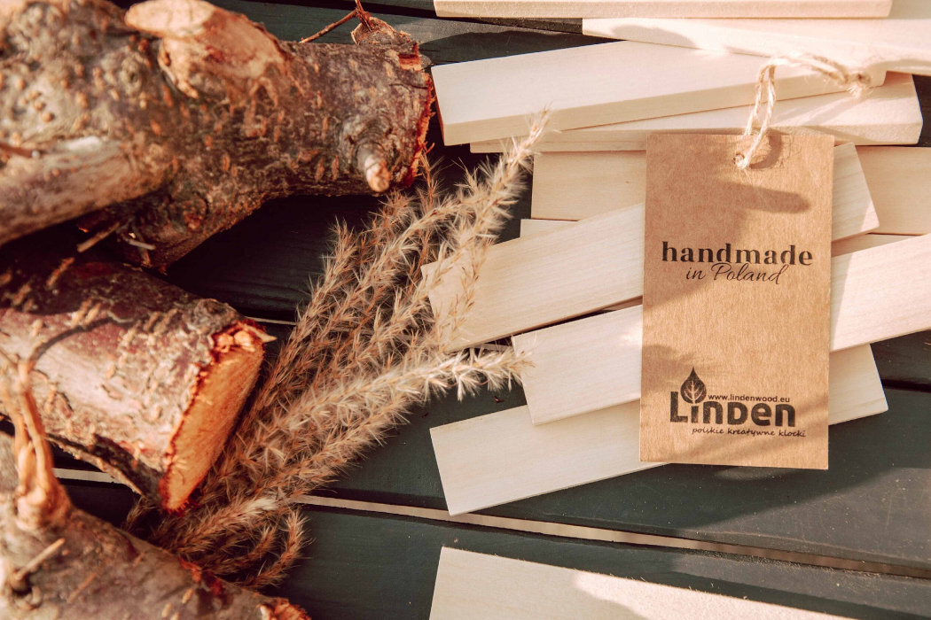 Klocki drewniane LINDENWOOD Linden Wspólna zabawa jakość trwałość Edukacja rozwój umiejętności Bezpieczne dla dzieci Bezpieczne dla środowiska