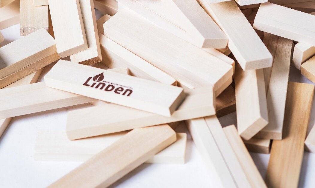 Klocki drewniane LINDENWOOD Linden Wspólna zabawa jakość trwałość Edukacja rozwój umiejętności Bezpieczne dla dzieci Bezpieczne dla środowiska