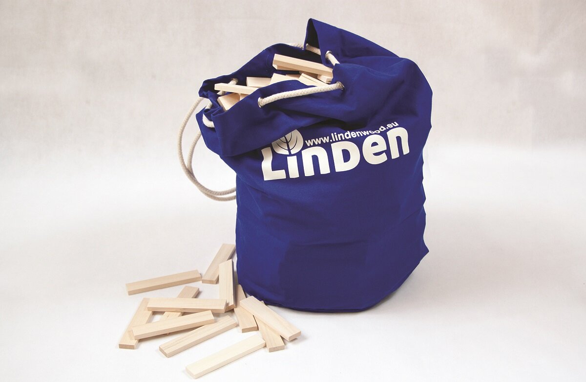Klocki drewniane LINDENWOOD Linden Wspólna zabawa jakość trwałość Edukacja rozwój umiejętności Bezpieczne dla dzieci Bezpieczne dla środowiska