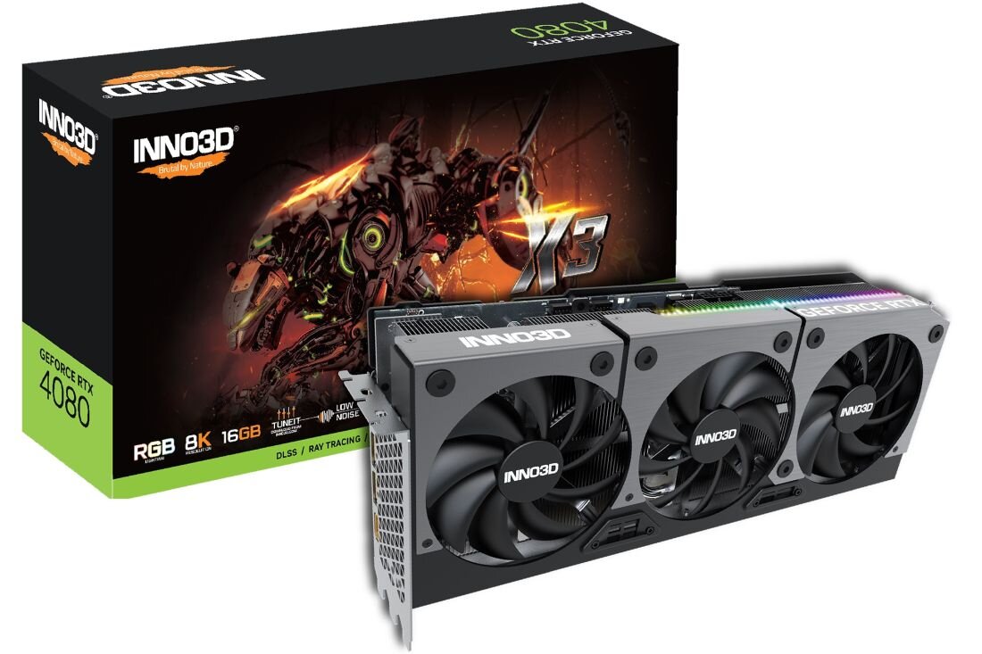 Karta graficzna INNO3D GeForce RTX 4080 X3 16GB DLSS 3 - Renderowanie 3D