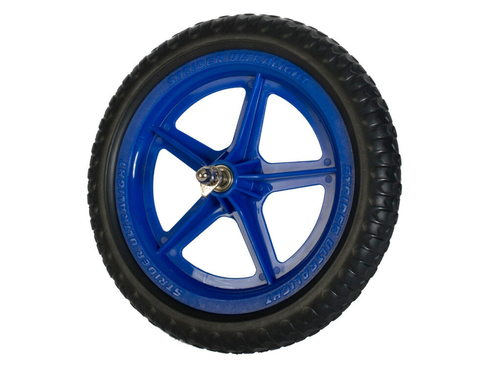 Koło do rowerka biegowego STRIDER UltraLight PWHEEL-12-UL-BL 12 cali Niebieski 12 cali pianka EVA nie wymaga konserwacji i pompowania niestandardowy bieżnik toczy płynnie