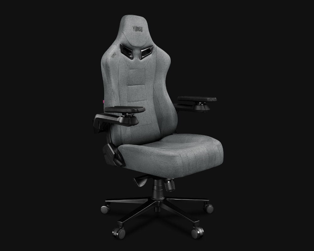 Fotel YUMISU 2049 Komfort wygoda regulacja podłokietniki poduszki sesje wielogodzinne kółka obciążenie mechanizm