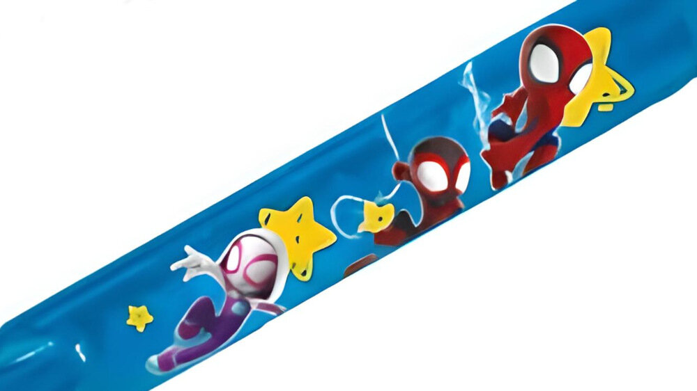 Rowerek biegowy HUFFY Disney Spider-man 27931W Niebiesko-czerwony z wysokiej jakości trwałych materiałów rama lekka 7-calowa metalowa niebieski lakier postać Spider-mana waga 3,5 kg dla dzieci o wzroście od 88 do 105 cm