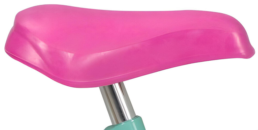 Rowerek biegowy TOIMSA Świnka Peppa TOI198 Zielono-różowy regulacja siodełka w zakresie 33-40 cm zminimalizowane ryzyko występowania otarć ergoomiczna forma miękkie wykończenie siedziska