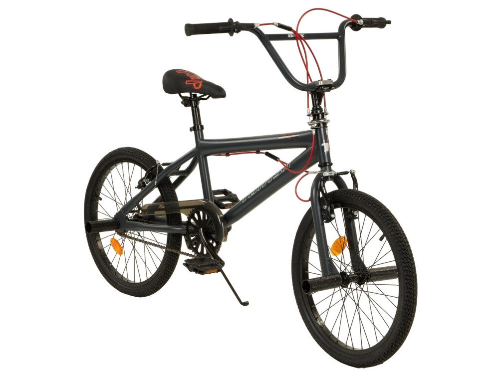 Rower młodzieżowy TOIMSA BMX 543 20 cali dla chłopca Czarny w czarnym kolorze pegi osłona łańcucha wygodne siodełko