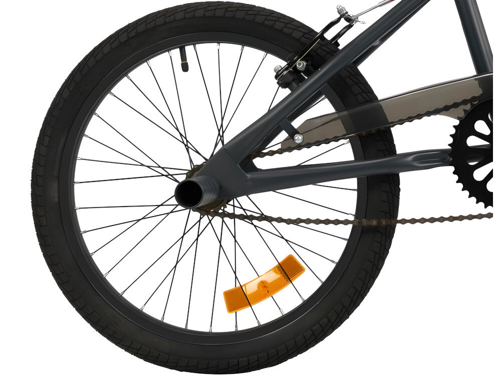 Rower młodzieżowy TOIMSA BMX 543 20 cali dla chłopca Czarny opony typu 20x1,75 marka NJK wytrzymałe na uszkodzenia tłumią drgania stalowe piasty regularne sprawdzanie ciśnienia powietrza