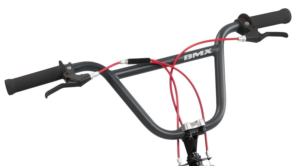 Rower młodzieżowy TOIMSA BMX 543 20 cali dla chłopca Czarny kierownica ze stali uchwyty pokryte antypoślizgowym materiałem
