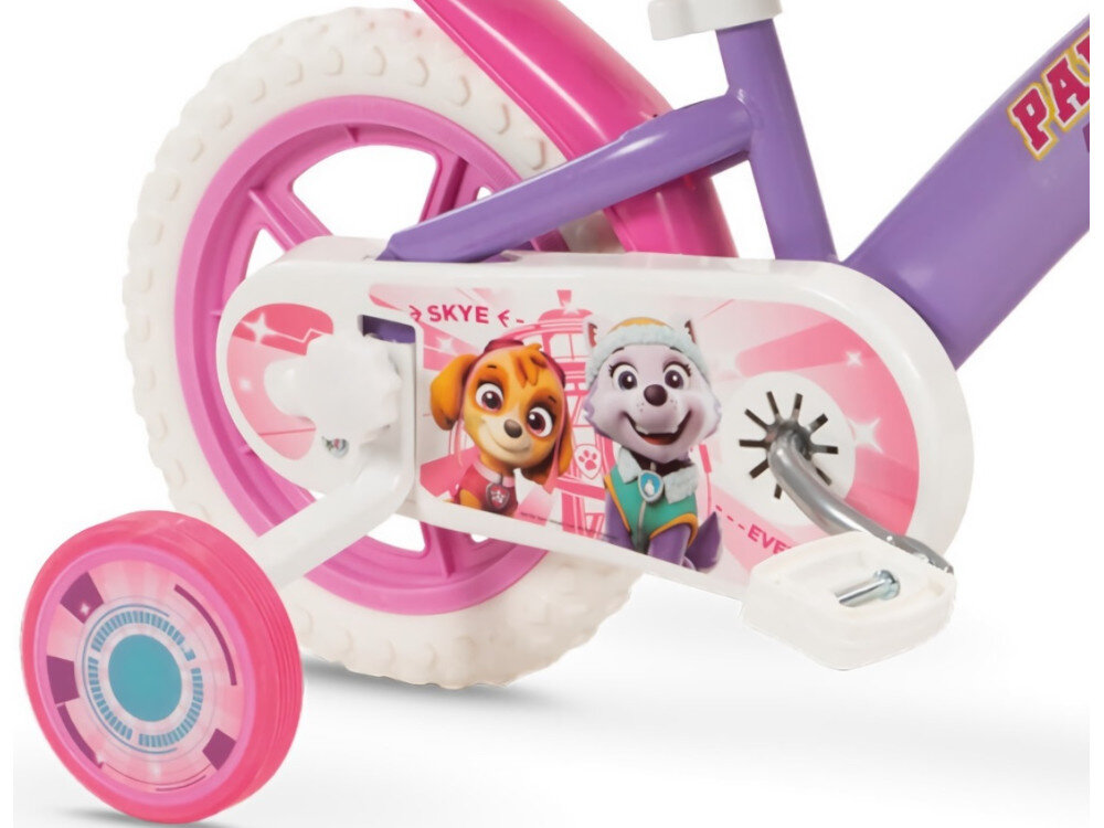 Rower dziecięcy NICKELODEON Psi Patrol 12 cali dla chłopca 12-calowe koła dla dzieci w wieku od 3 do 5 lat boczne kółka łańcuch stylowa osłona