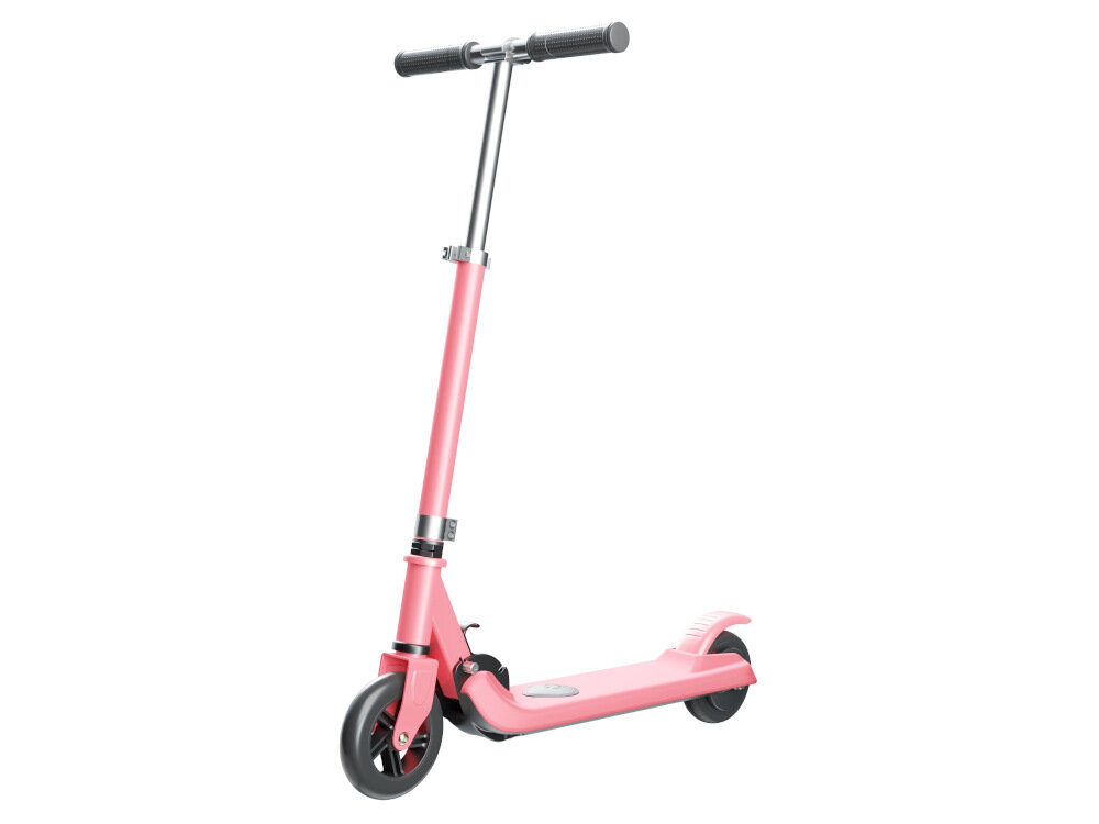 Hulajnoga elektryczna MOTUS Scooty Kid Różowy w różowym kolorze dla dzieci o wadze do 50 kg ekologiczna mala bezpieczna wytrzymala