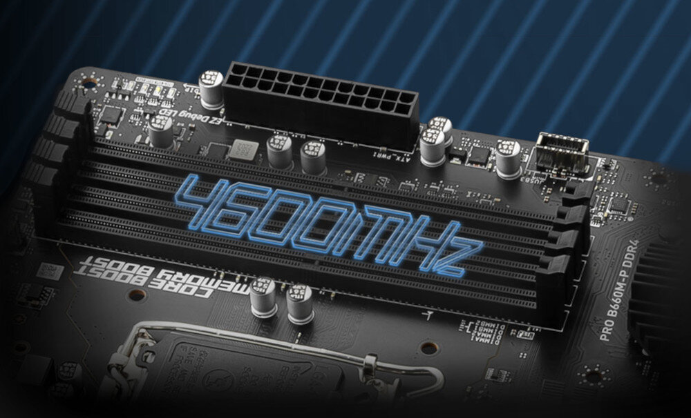 Płyta główna MSI Pro B660M-P DDR4 pamięć obsługa pojemność