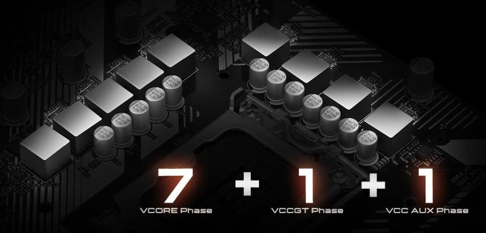 Płyta główna ASROCK B760 Pro RS D4 - Układ zasilania 7+1+1