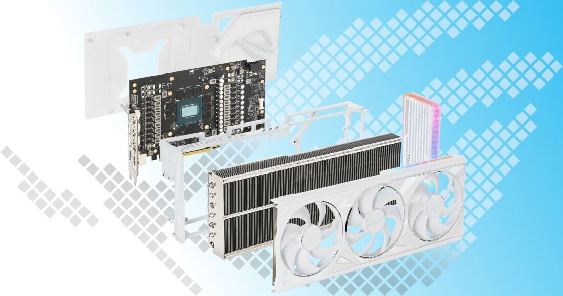 Karta graficzna ASUS ROG Strix GeForce RTX 4080 16GB - chłodzenie 