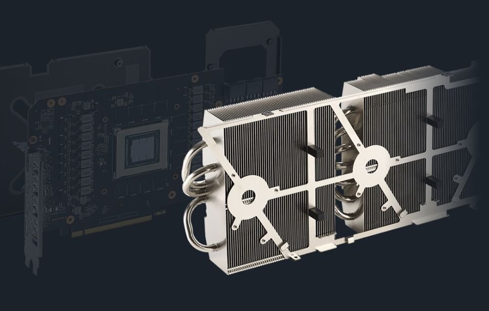 Karta graficzna ASUS TUF Gaming Radeon RX 7900 XTX OC Edition 24GB - Wydajny radiator